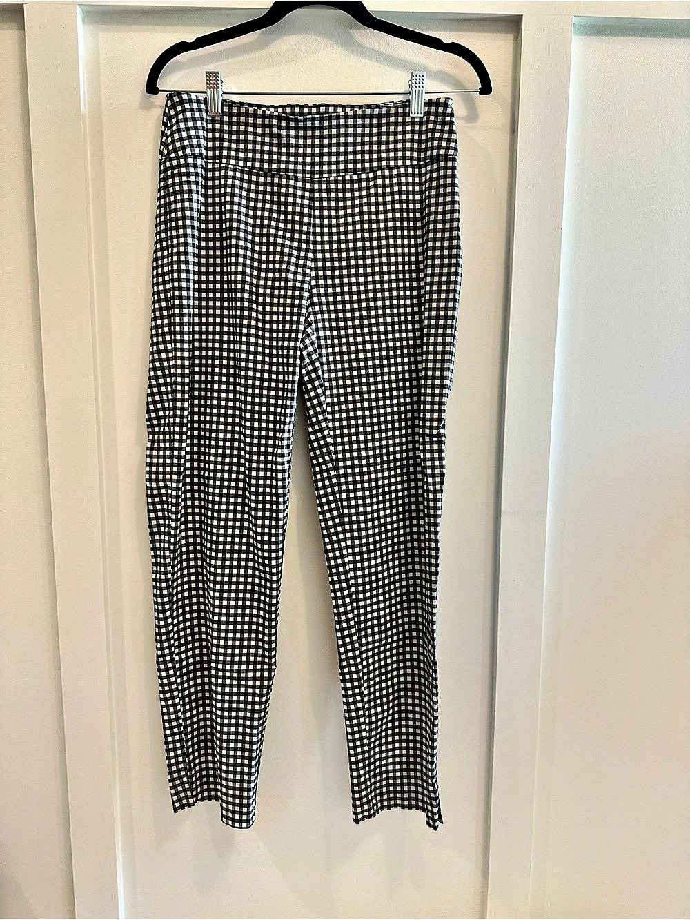 Zac & Rachel Gingham Pull-On Pants Black White Size 6